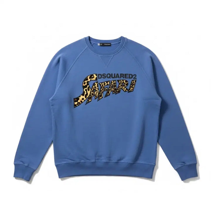 [BUNJANG] Dsquared2 Printed Crewneck Blue M / 디스퀘어드2 프린팅맨투맨 블루 M