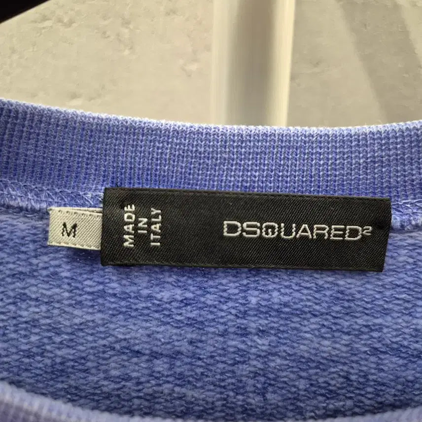 [BUNJANG] Dsquared2 Printed Crewneck Blue M / 디스퀘어드2 프린팅맨투맨 블루 M