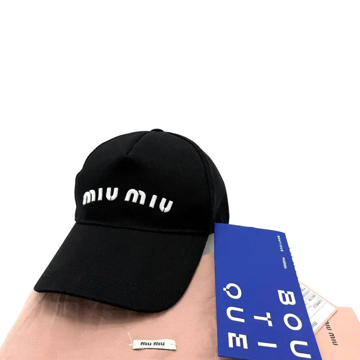 [BUNJANG] Miu Miu Logo Baseball Cap 5HC179 / 미우미우 로고 모자 볼캡 5HC179