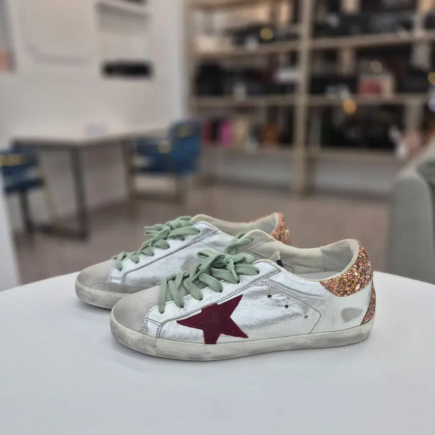 [BUNJANG] Golden Goose Superstar Sneakers (Silver) - Size 37 / [중고명품 럭스올 울산점] 골든구스 슈퍼스타 스니커즈 37사이즈