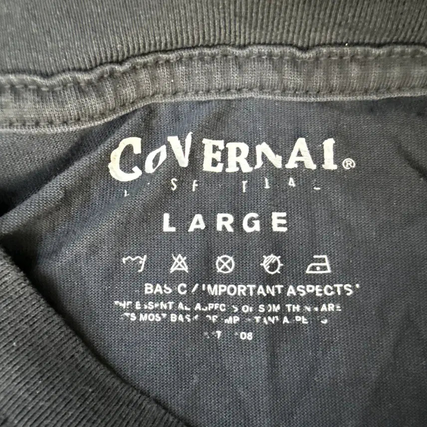 [BUNJANG] Covernat Small Logo T-shirt / L 커버낫 스몰로고 반팔 티셔츠 0414T