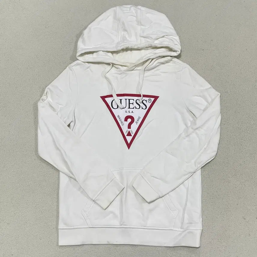 [BUNJANG] Guess Big Triangle Logo Cotton Hoodie / S 게스 빅 삼각로고 코튼 후드티셔츠 0416-1