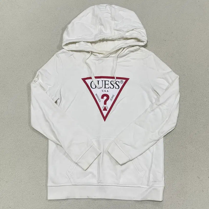 [BUNJANG] Guess Big Triangle Logo Cotton Hoodie / S 게스 빅 삼각로고 코튼 후드티셔츠 0416-1