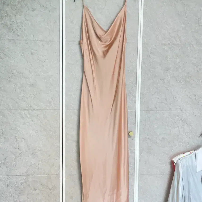 [BUNJANG] Satin Slip Long Dress / 새틴 슬립 롱 원피스