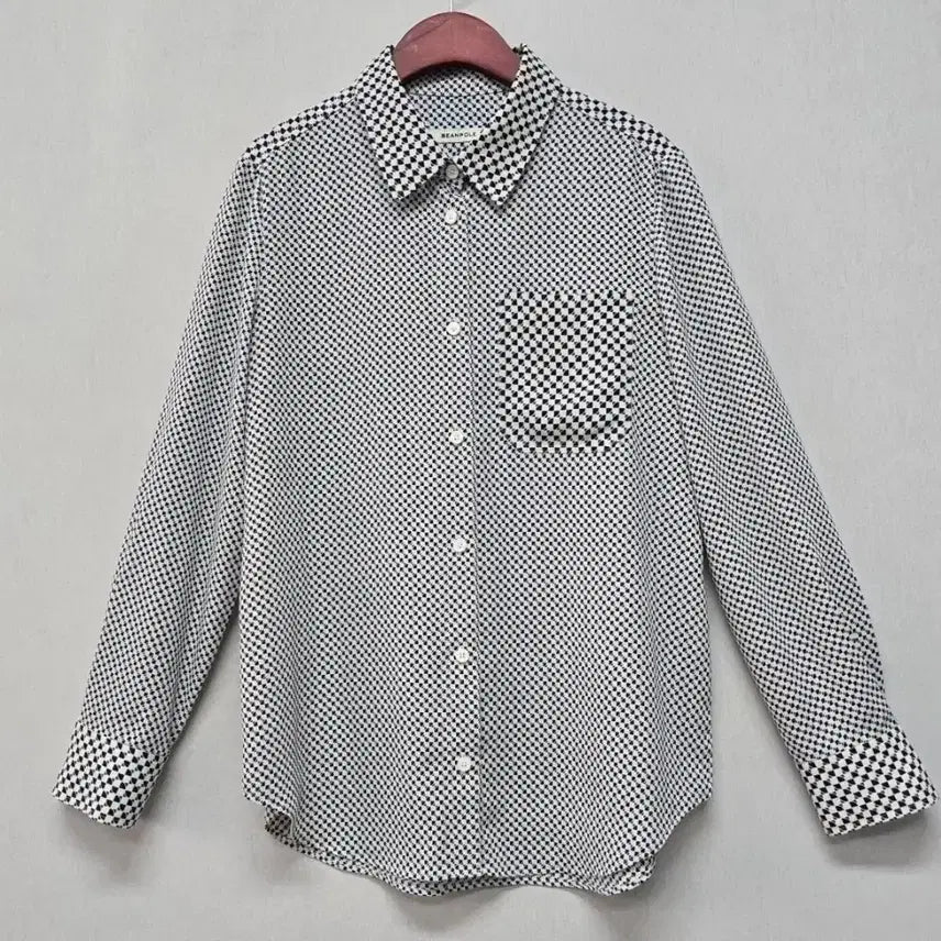 [SOLD OUT] 빈폴 여성 패턴 셔츠스타일 블라우스 90사이즈