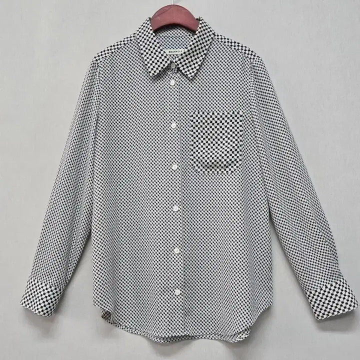 [SOLD OUT] 빈폴 여성 패턴 셔츠스타일 블라우스 90사이즈