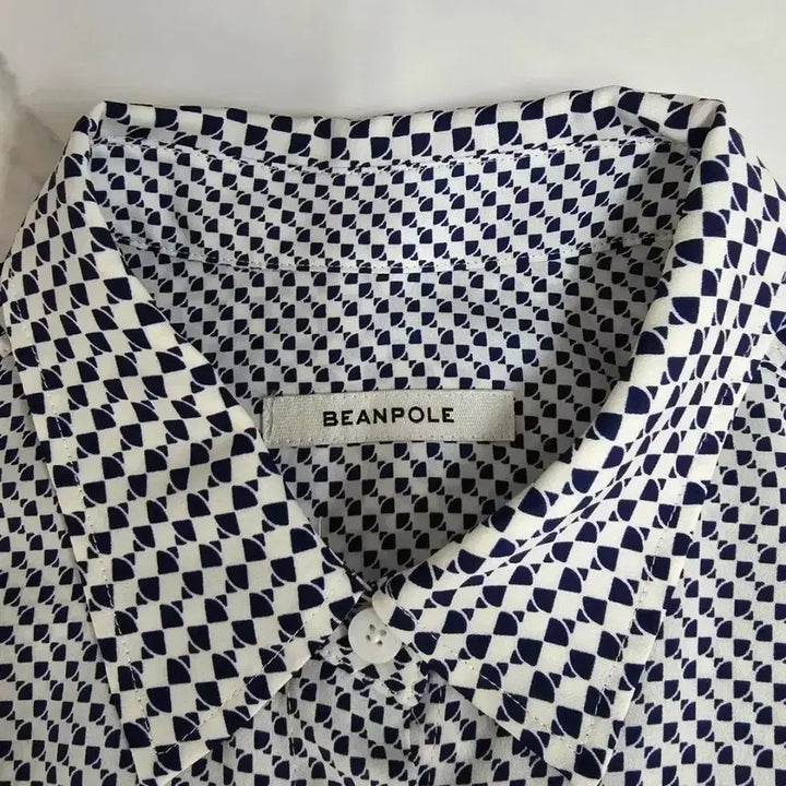 [SOLD OUT] 빈폴 여성 패턴 셔츠스타일 블라우스 90사이즈