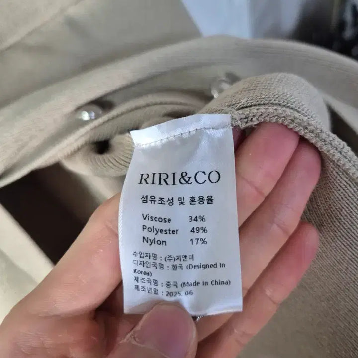 [BUNJANG] RIRI&amp;CO Beige Knit Cardigan / 3사이즈 RIRI&amp;CO 반팔 가디건 베이지