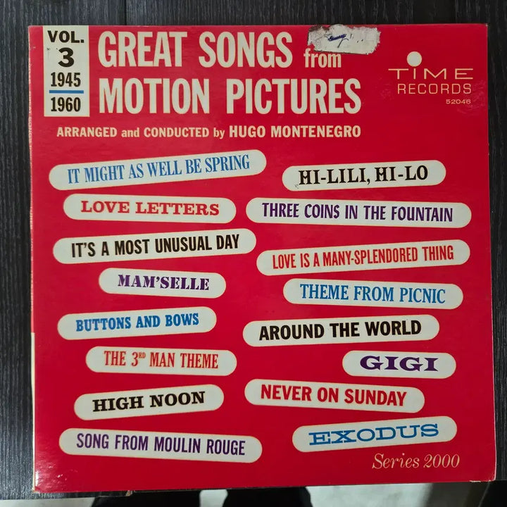[BUNJANG] Hugo Montenegro Great Songs From Motion Pictures LP Record / 고전수입원판>a great songs from motion picture