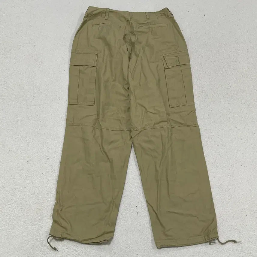 [BUNJANG] M TOFFEE Beige Wide Cargo Pants / M TOFFEE 베이지 와이드 카고 팬츠 0416-2