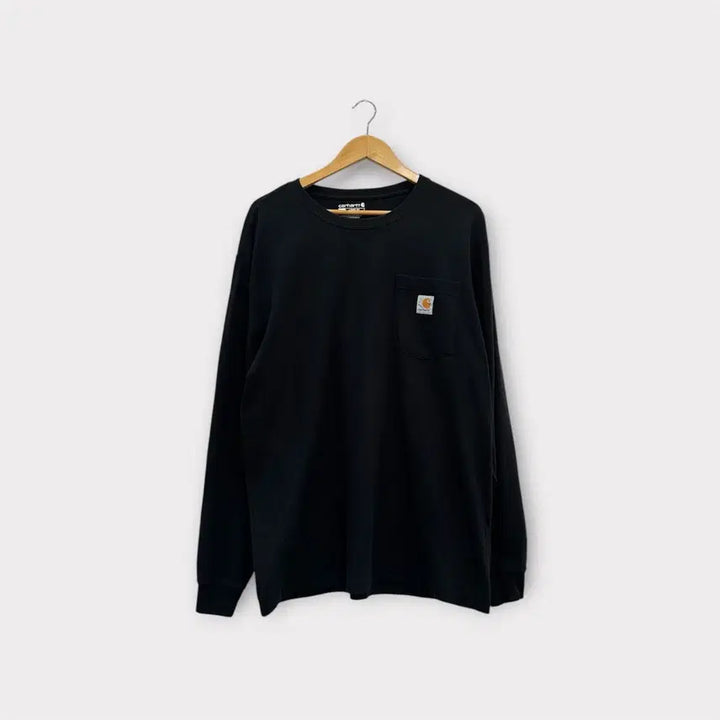 [SOLD OUT] [M] 칼하트 포켓 롱슬리브 긴팔티 루즈핏 블랙
