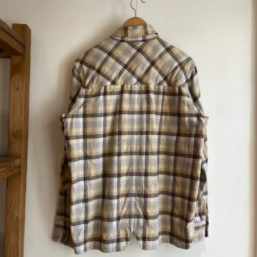 [BUNJANG] Facetasm Check Long Sleeve Shirt / 파세타즘 체크 긴팔 셔츠