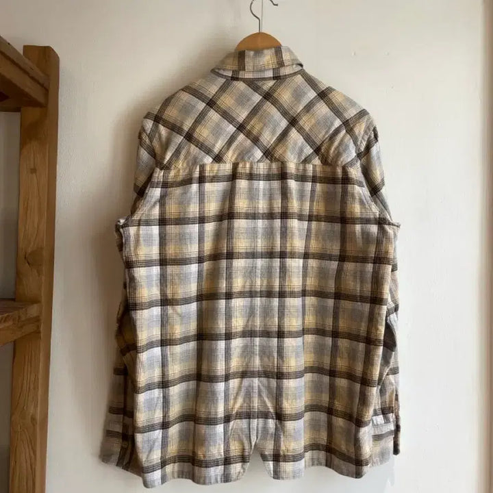 [BUNJANG] Facetasm Check Long Sleeve Shirt / 파세타즘 체크 긴팔 셔츠