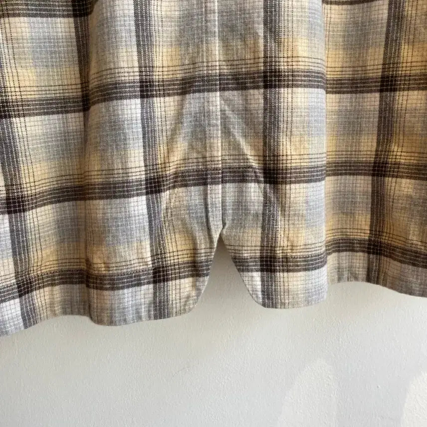 [BUNJANG] Facetasm Check Long Sleeve Shirt / 파세타즘 체크 긴팔 셔츠