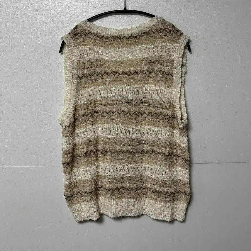 [BUNJANG] V-Neck Beige Knit Vest / V넥 니트  조끼 베이지