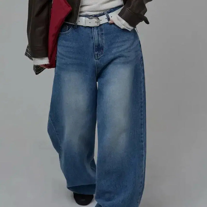[BUNJANG] Wide Denim Pants / 와이드 데님