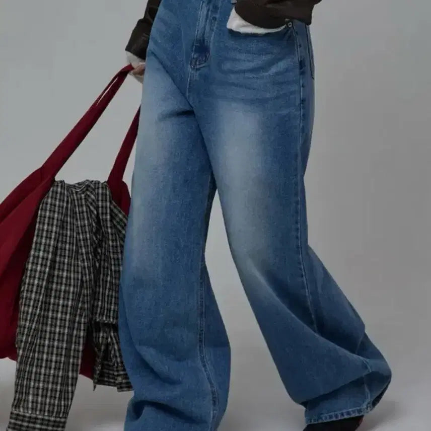 [BUNJANG] Wide Denim Pants / 와이드 데님