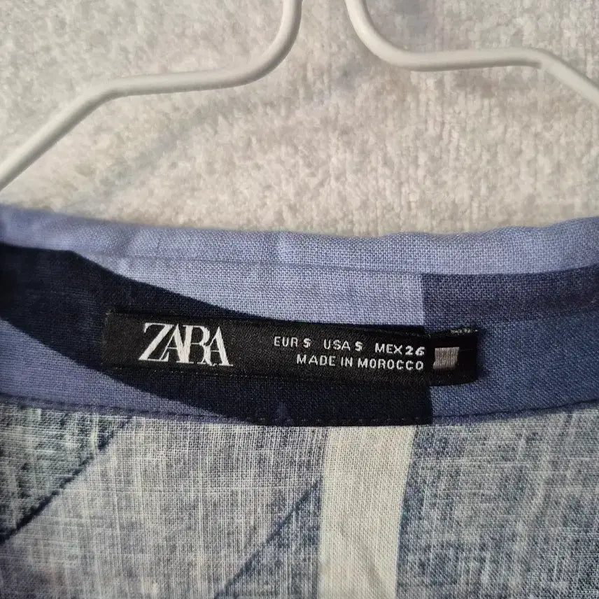 [BUNJANG] ZARA Pattern Long Shirt Dress / S 자라 ZARA 패턴 롱 셔츠 원피스