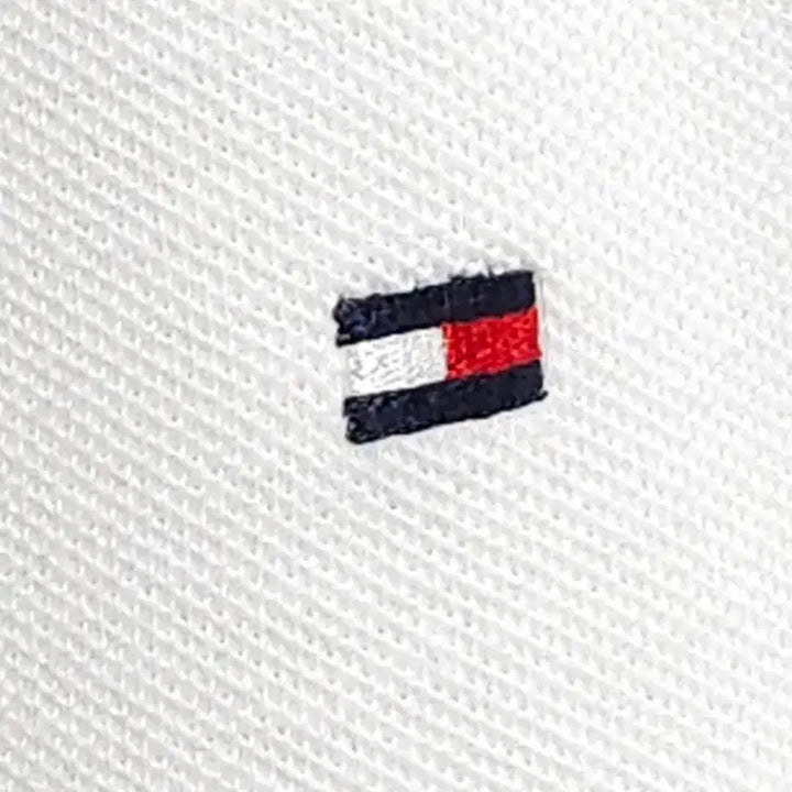 [BUNJANG] Tommy Hilfiger White PK Classic Fit Polo Shirt / 타미힐피거 화이트 PK 반팔 카라티 클래식핏 남성105 여성오버핏