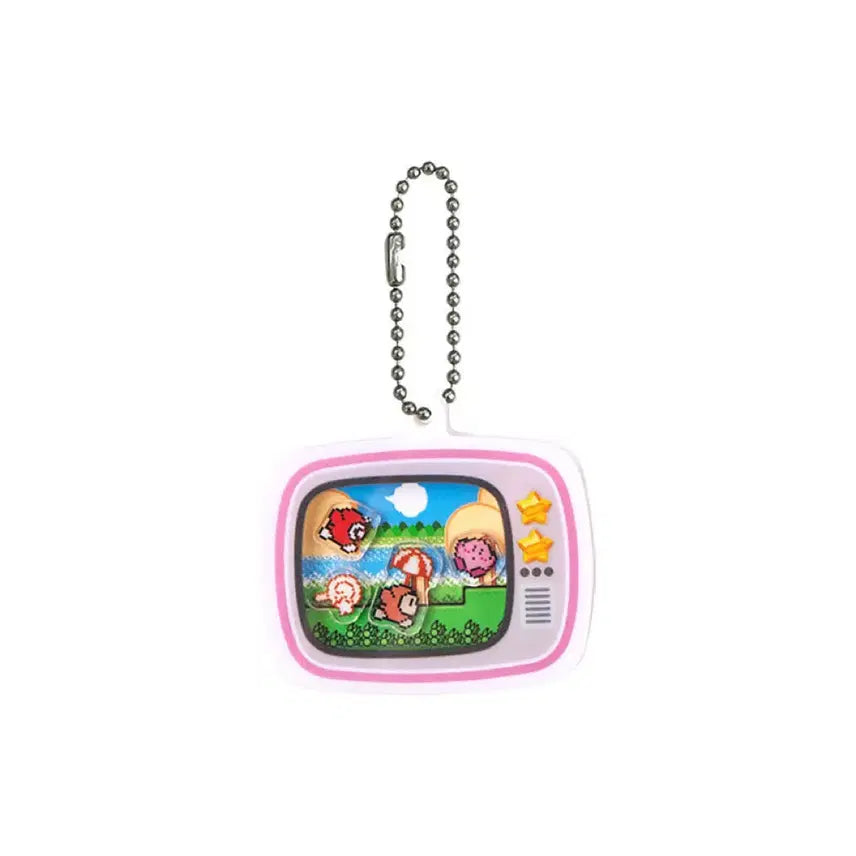 [BUNJANG] Kirby Shaka Shaka Shaker Acrylic Keyring Charm / 별의커비 샤카샤카 쉐이커 아크릴 키링 참 가챠 핑크