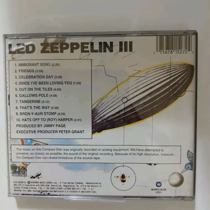 [BUNJANG] Led Zeppelin III CD / 레드 제플린 Led Zeppelin III 3집 CD. NM/NM