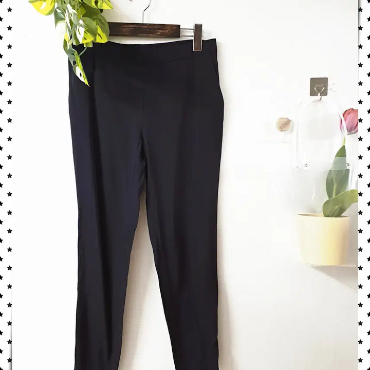 [BUNJANG] Theory Banded Slacks - Black / 띠어리 얇은간절기 밴딩슬랙스 55 블랙