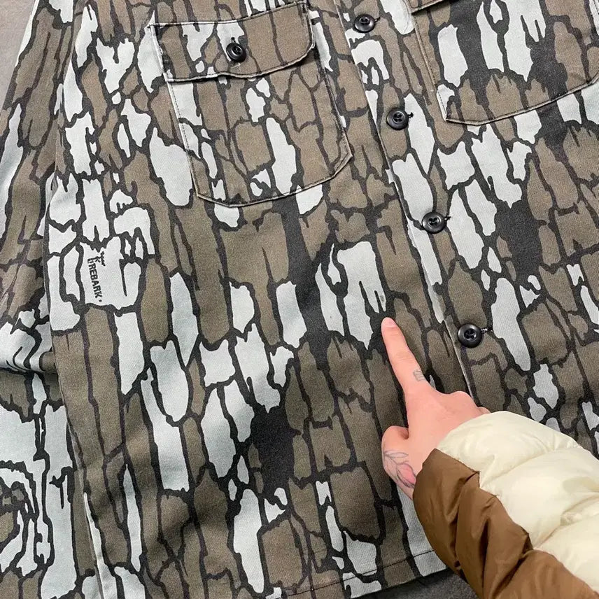 [BUNJANG] Trebark Camo Shirt Jacket / 트레바크 카모 셔츠 자켓