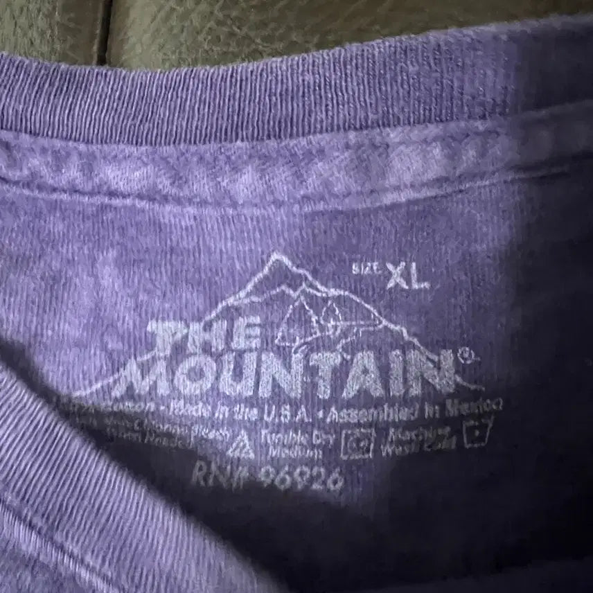 [BUNJANG] The Mountain Planet Print T-shirt Purple / The Mountain 행성 프린팅 티셔츠 퍼플