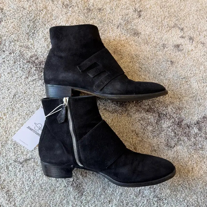 [BUNJANG] Hermes Suede Ankle Boots / 에르메스 스웨이드 앵클 부츠