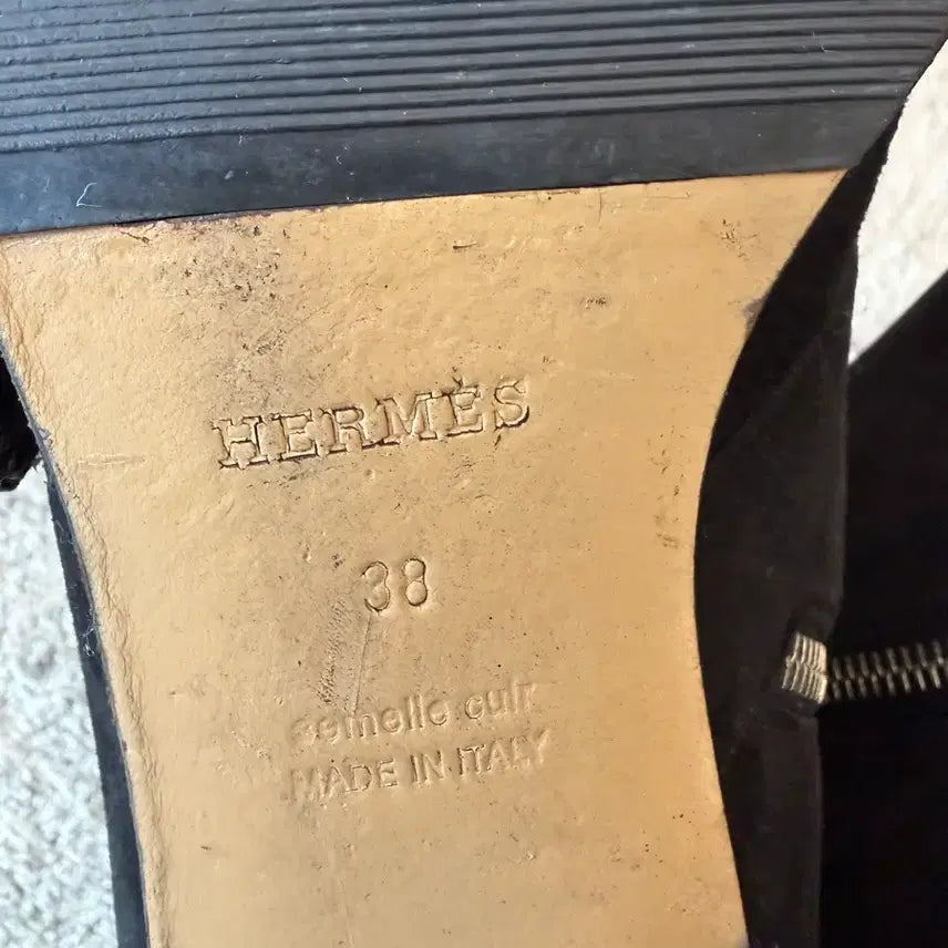 [BUNJANG] Hermes Suede Ankle Boots / 에르메스 스웨이드 앵클 부츠
