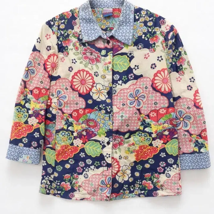 [BUNJANG] Oilily Floral Print 7-part Tee / Oilily 꽃무니7부티 42