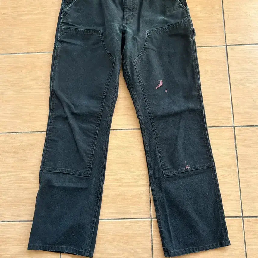 [BUNJANG] Carhartt Double Knee Black 32in Pants / 칼하트 더블니 블랙32in
