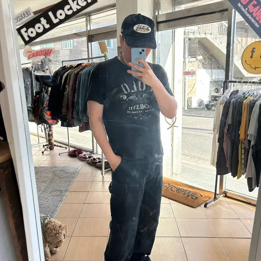 [BUNJANG] Carhartt Double Knee Black 32in Pants / 칼하트 더블니 블랙32in