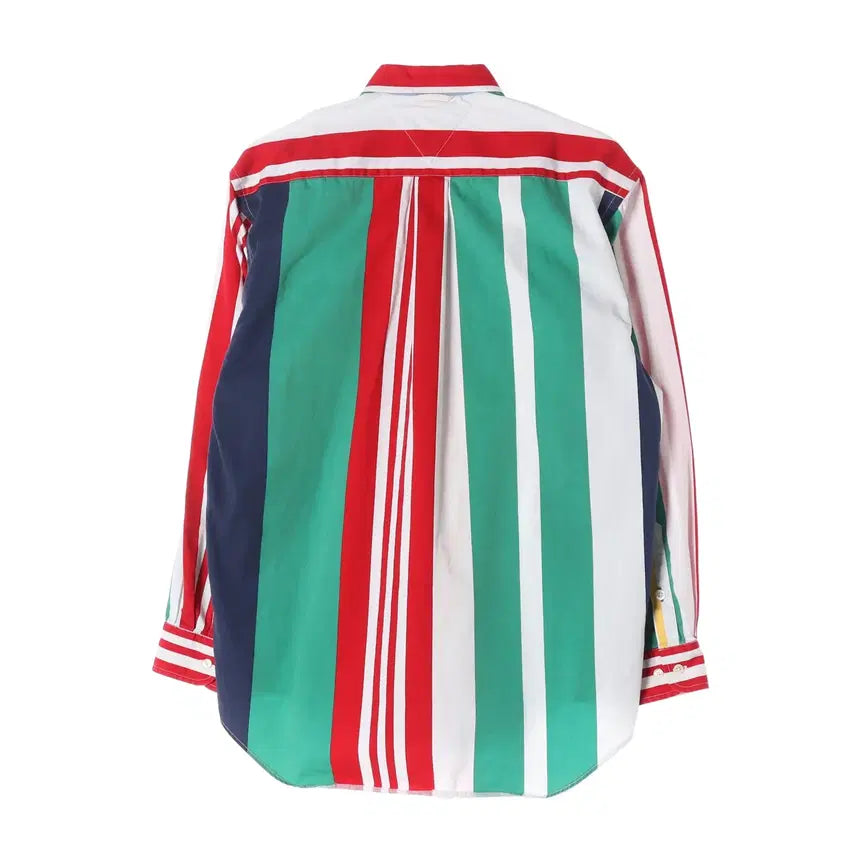 [BUNJANG] Tommy Hilfiger Striped Shirt White S / 타미힐피거 스트라이프 셔츠 화이트 S