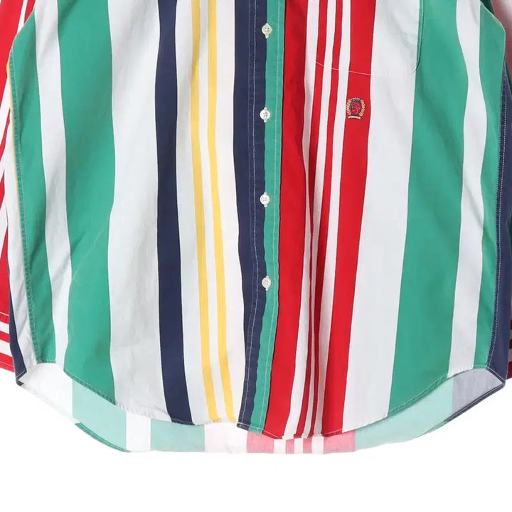 [BUNJANG] Tommy Hilfiger Striped Shirt White S / 타미힐피거 스트라이프 셔츠 화이트 S