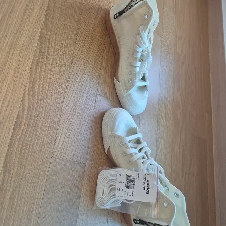 [BUNJANG] Adidas NIZZA HI HM White Sneakers / 아디다스 NIZZA HI HM 화이트 스니커즈 운동화