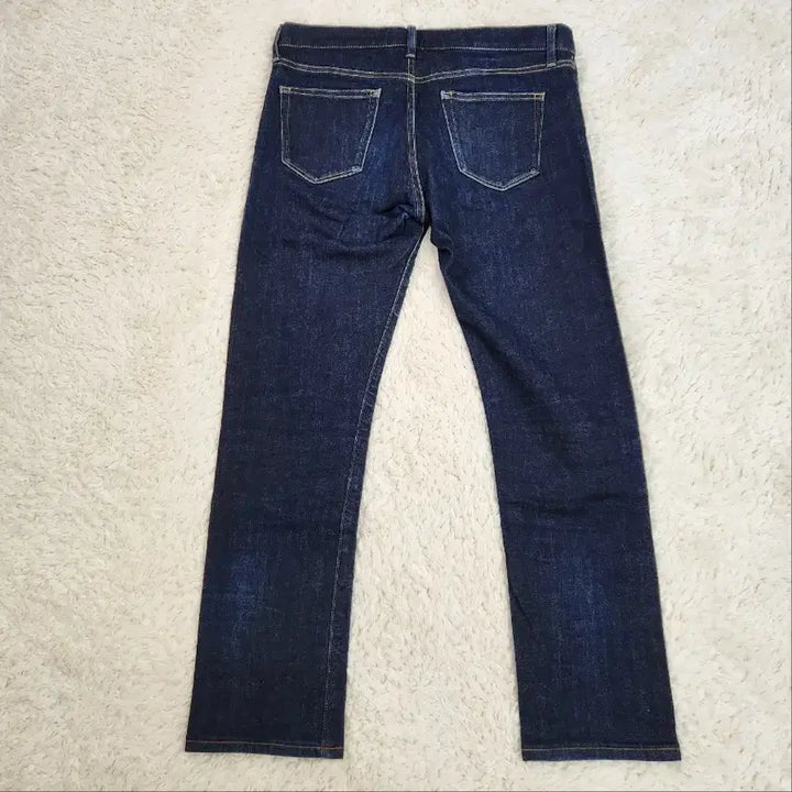 [BUNJANG] Uniqlo Slim Straight Selvedge Denim Jeans / 유니클로 슬림 스트레이트 셀비지 데님 청바지 33인치