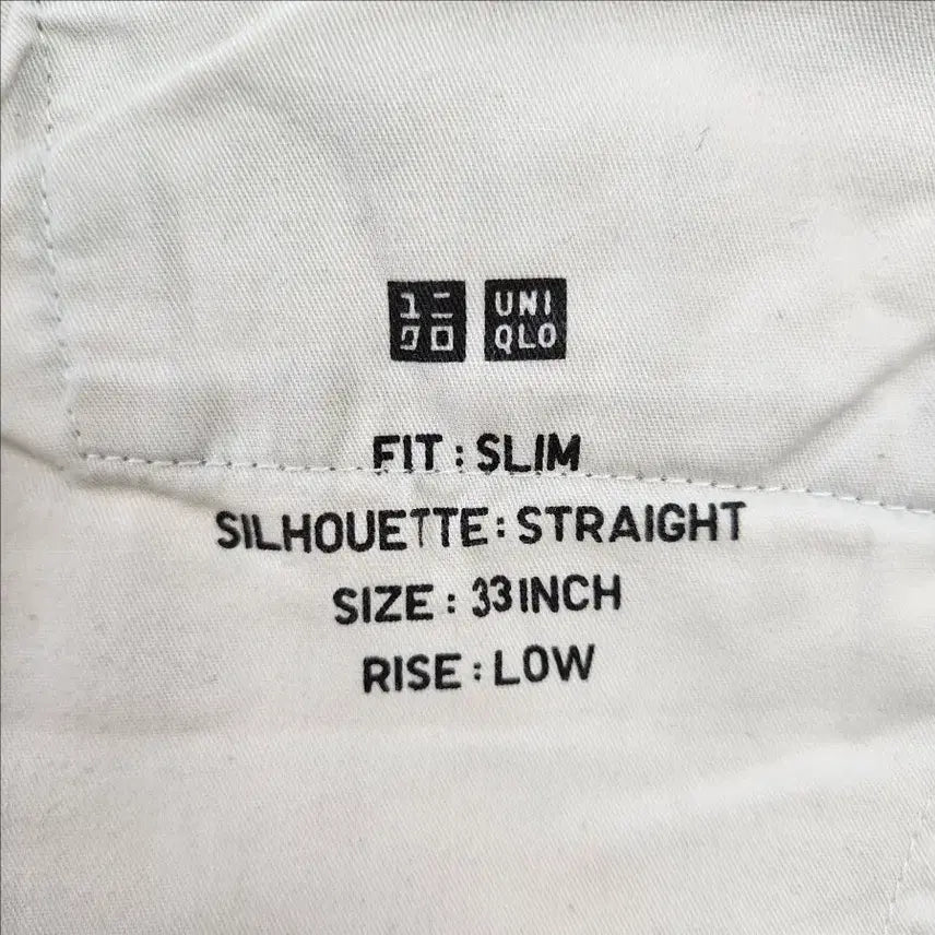 [BUNJANG] Uniqlo Slim Straight Selvedge Denim Jeans / 유니클로 슬림 스트레이트 셀비지 데님 청바지 33인치
