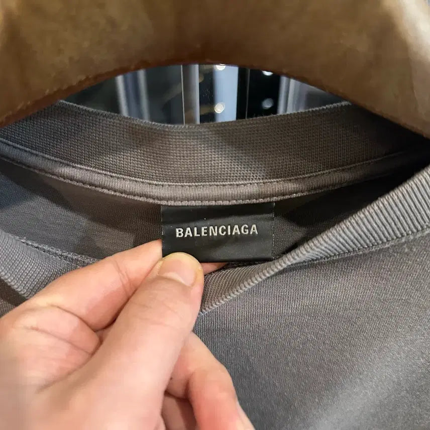 [BUNJANG] Balenciaga Gaffer Gray T-shirt / 발렌시아가 개퍼 반팔