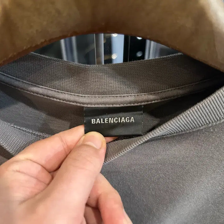 [BUNJANG] Balenciaga Gaffer Gray T-shirt / 발렌시아가 개퍼 반팔