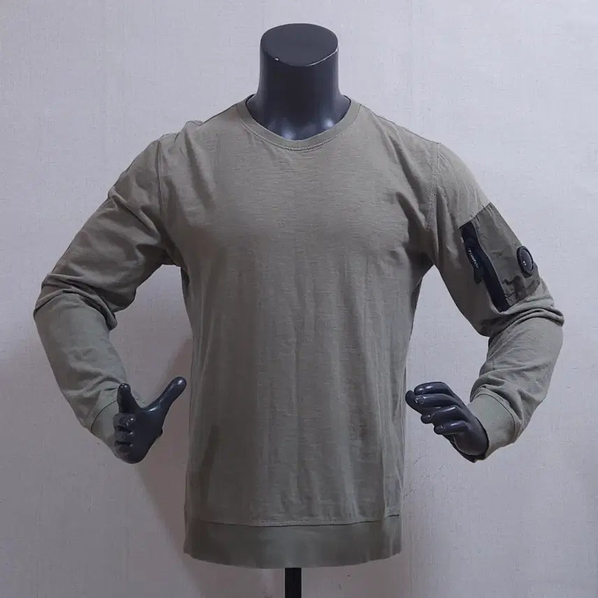 [SOLD OUT] CP 씨피컴퍼니 팔 포켓 긴팔 티셔츠 카키