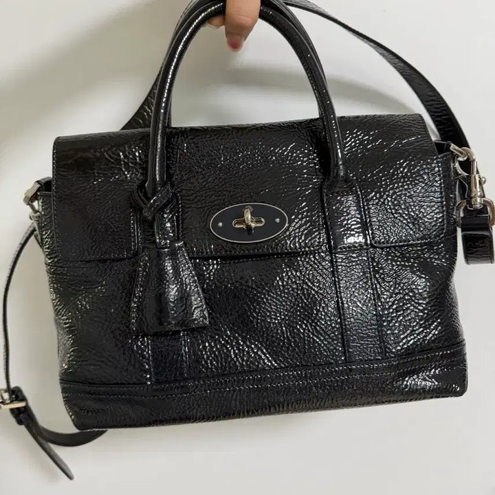 [SOLD OUT] 멀버리 베이스워터 블랙 페이턴트