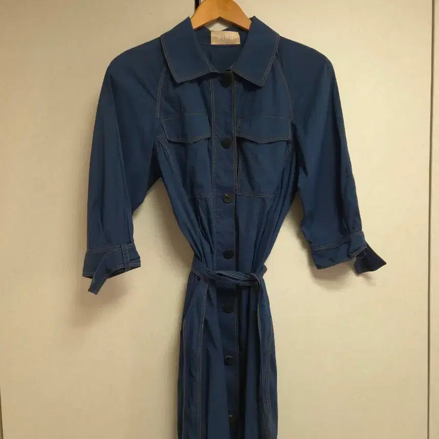 [SOLD OUT] 한섬 버드 BIRD 나일론 벨드 원피스