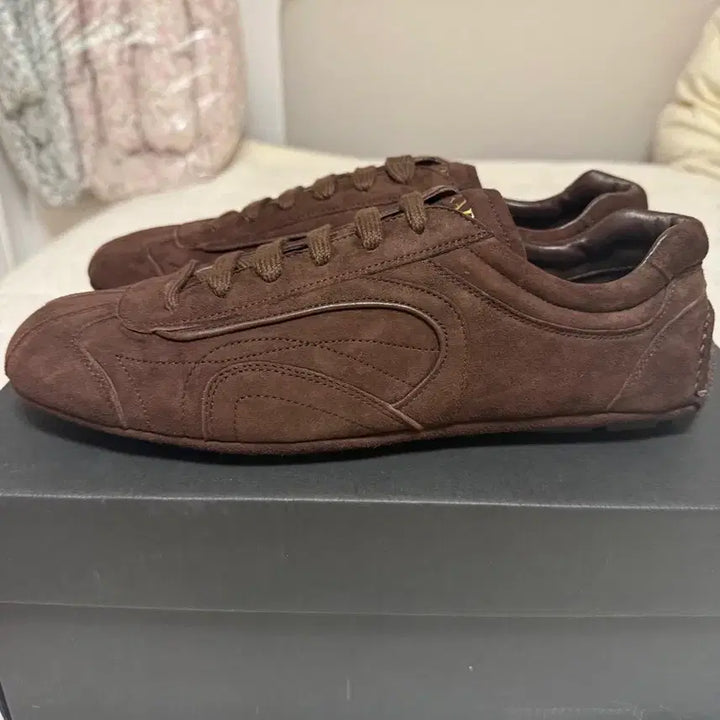 [BUNJANG] Prada Monte Carlo Edition 2005 Suede Sneakers Dark Brown / 프라다 몬테카를로 리에디션 2005 스웨이드 스니커즈 다크 브라운