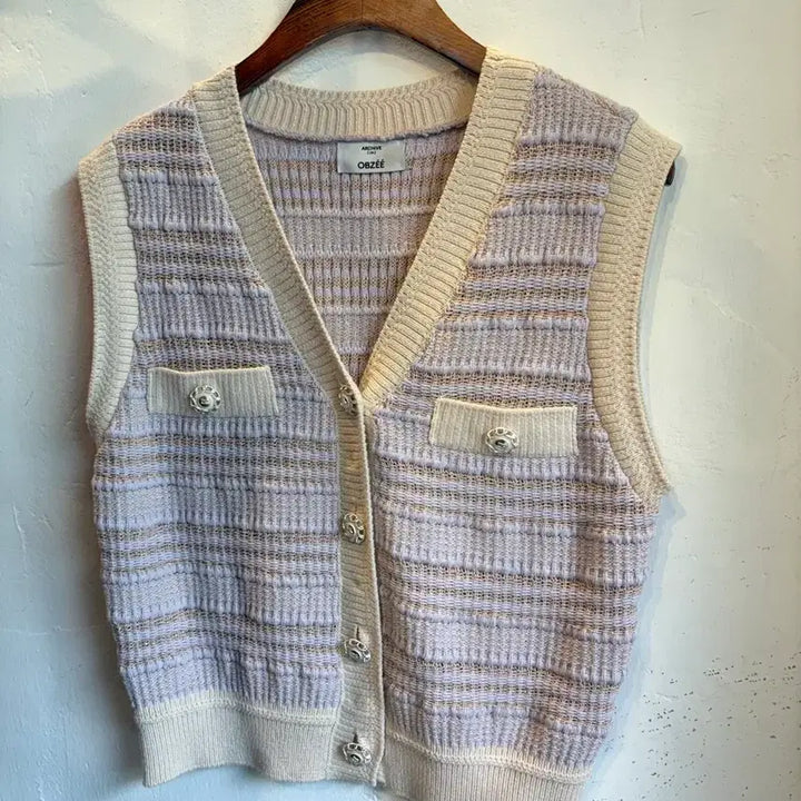[BUNJANG] Obze Lavender Vest / 오브제 라벤더 베스트