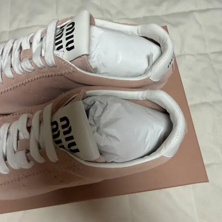 [BUNJANG] Miu Miu Flume Suede Sneakers Orchid Pink / (W) 미우 미우 플룸 스웨이드 스니커즈 오키드 핑크