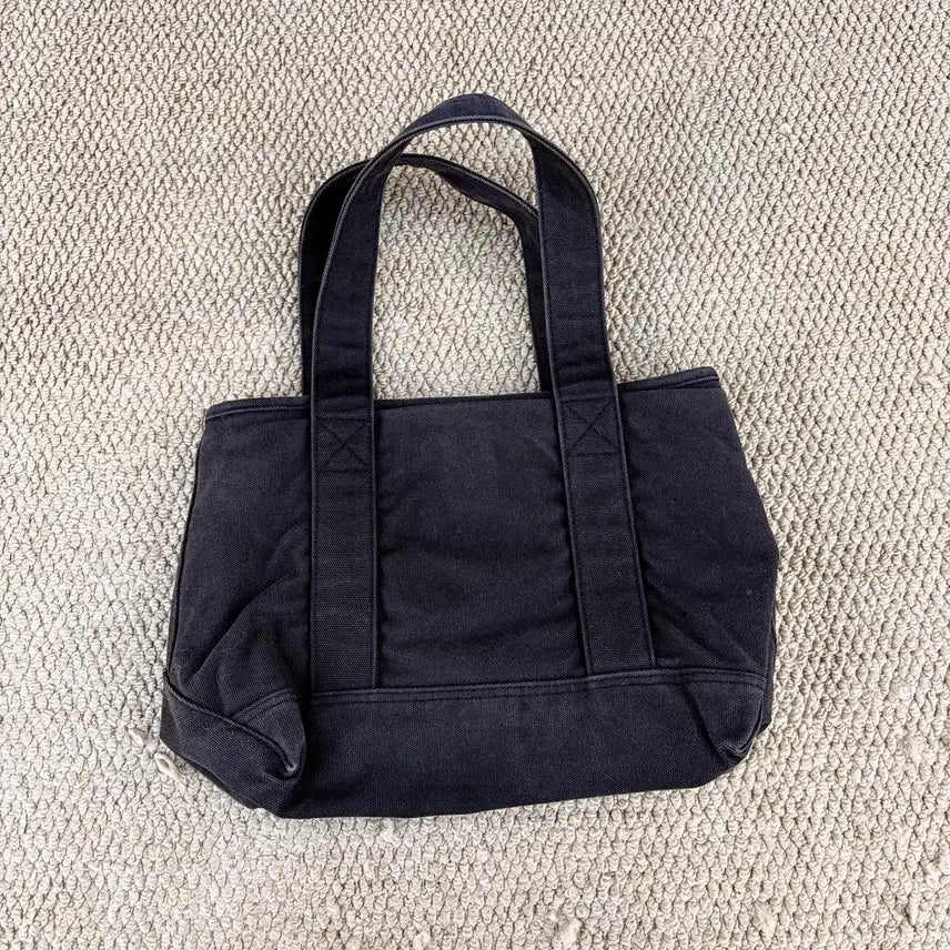 [BUNJANG] Polo Ralph Lauren White Big Pony Canvas Tote Bag / 폴로 랄프로렌 화이트 빅포니 캔버스 토드백