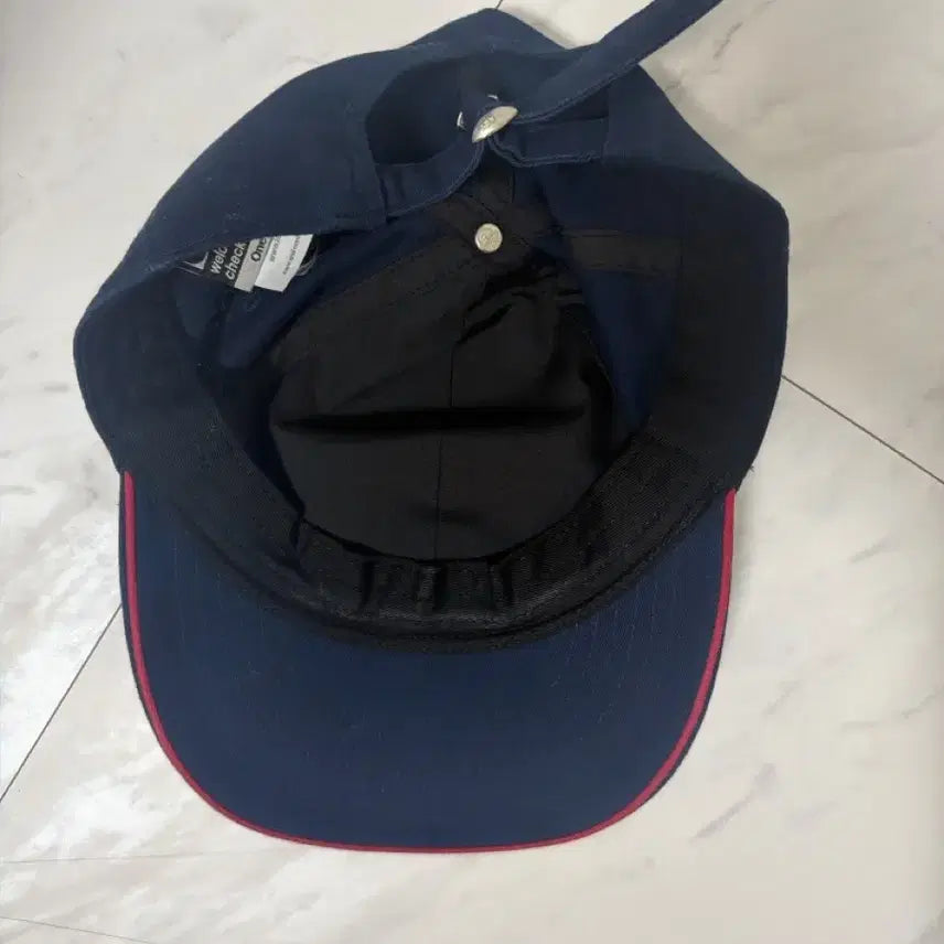 [BUNJANG] Teket Navy Embroidered Logo Ball Cap / 테켓 모자