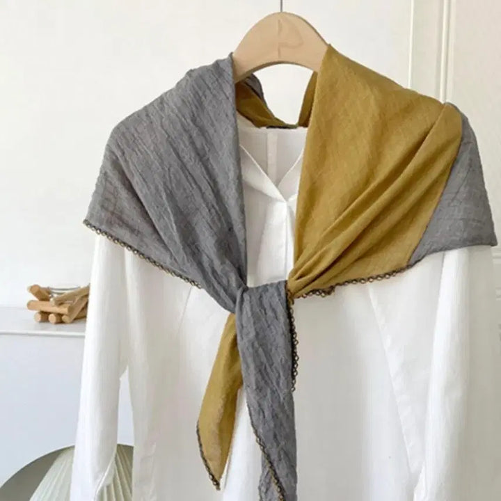 [SOLD OUT] 투톤 면아사 스카프(새상품)