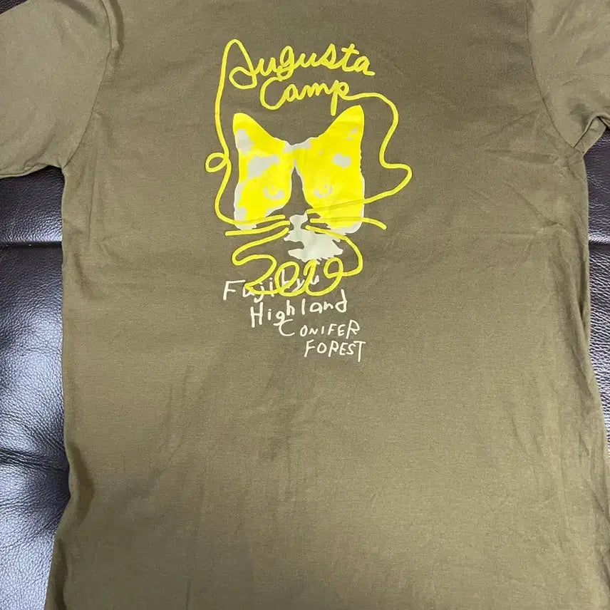 [BUNJANG] Augusta Camp Khaki Short Sleeve T-shirt / Augusta Camp 반팔 티셔츠 카키